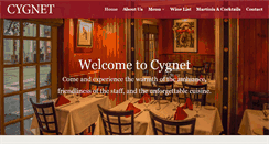 Desktop Screenshot of cygnetrestaurant.com